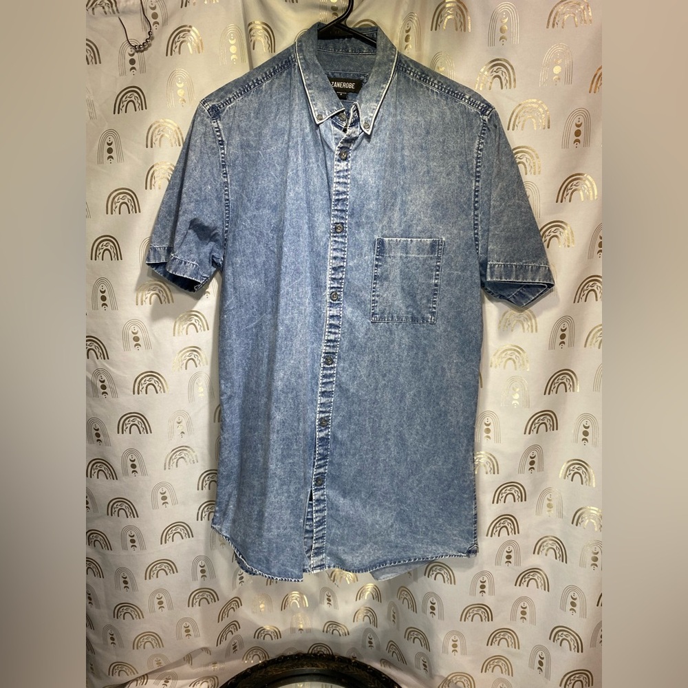 Zanerobe Light Blue Casual Button Down Shirt